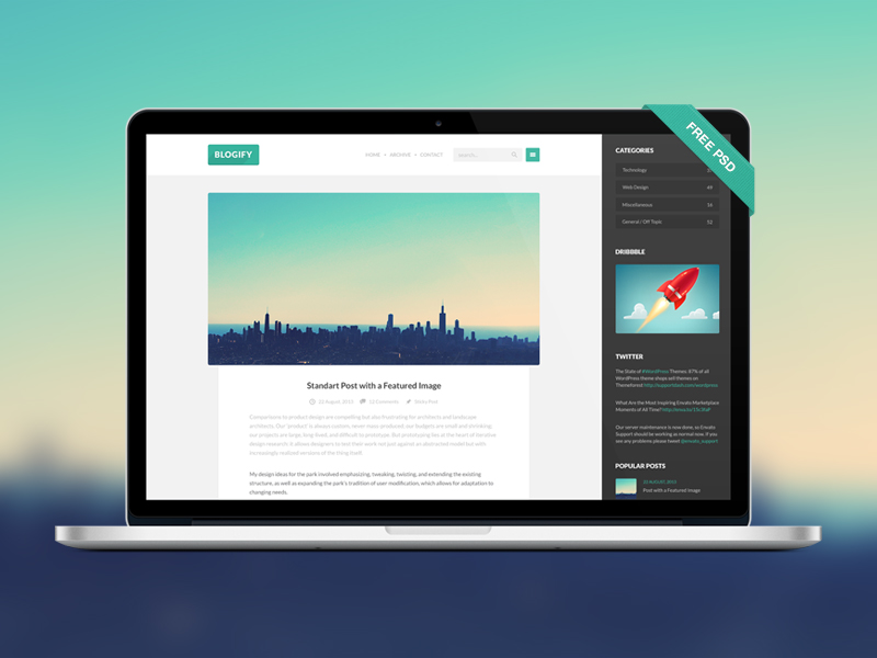 Web Magazine Site Design